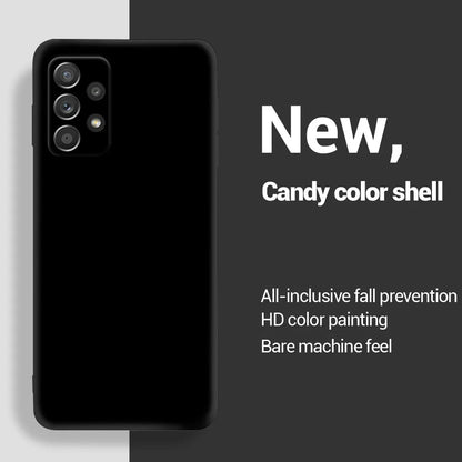 Liquid silicone soft case for Samsung Galaxy A series, black