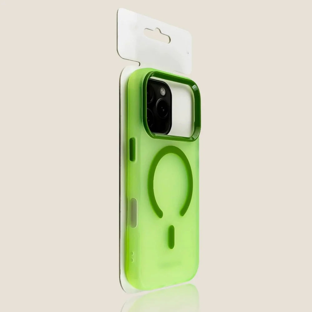 Matte clear shockproof MagSafe case for iPhone 11–17 & Air, green, view 9