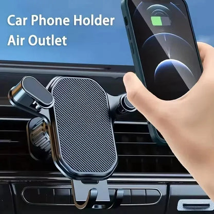 Gravity car phone holder for spiral air vents