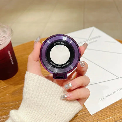 Plated magnetic ring holder, purple