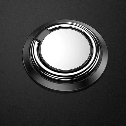 Mini 360° finger ring holder, black