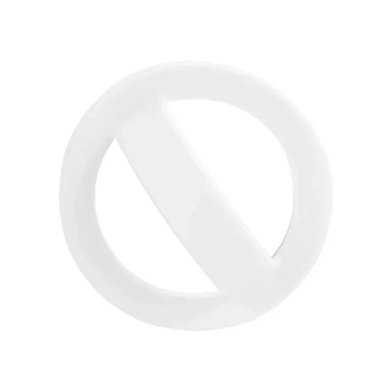 Magnetic silicone finger strap, white