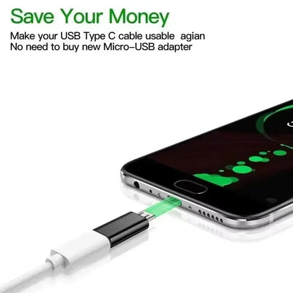 Micro USB female to USB-C male OTG adapter, view 4