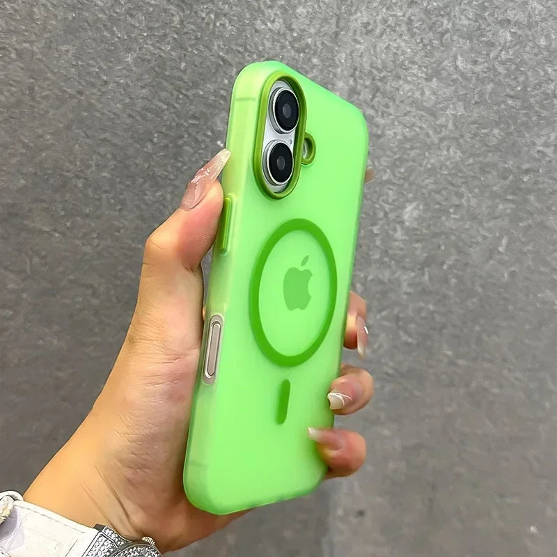 Candy color MagSafe case with wrist strap for iPhone 11–18, view 2