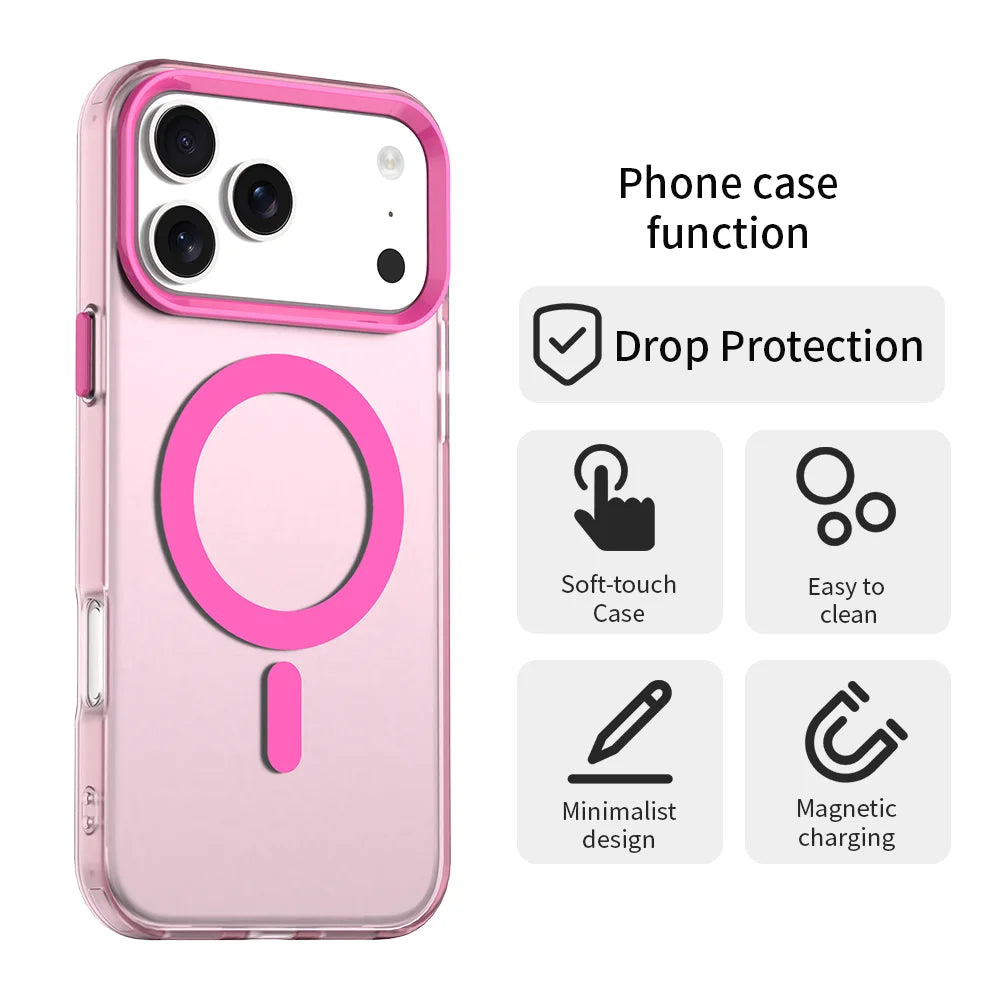 Matte clear shockproof MagSafe case for iPhone 11–17 & Air, view 4