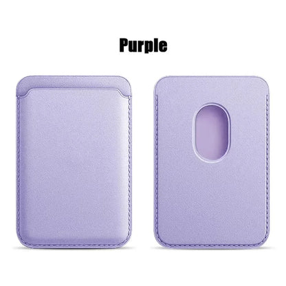 RFID magnetic card wallet, purple