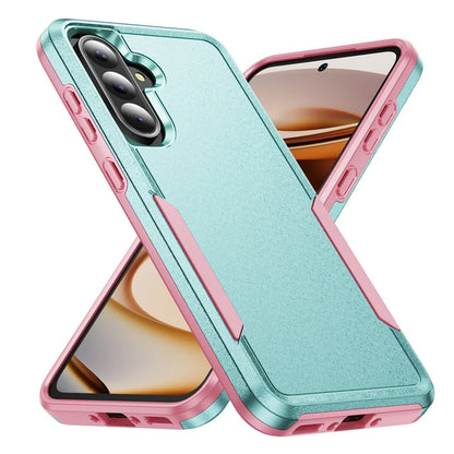 Hard PC+TPU armor case for Samsung Galaxy S and A series, green and pink