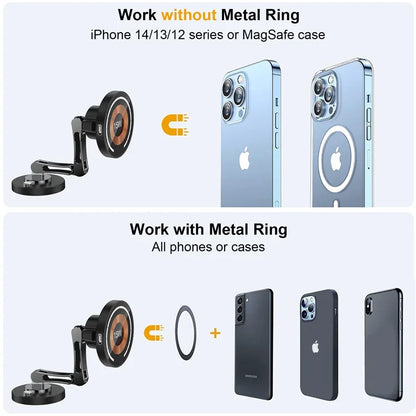 Magnetic car mount with wireless charging for iPhone 12–15, view 6