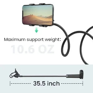 90cm flexible long-arm phone holder with clamp mount, view 8