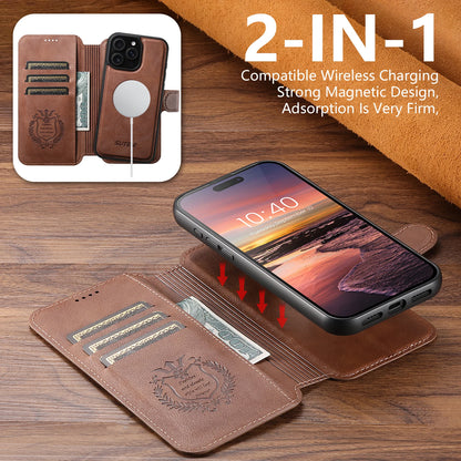 Faux leather flip wallet case with stand for iPhone 12–18, view 3