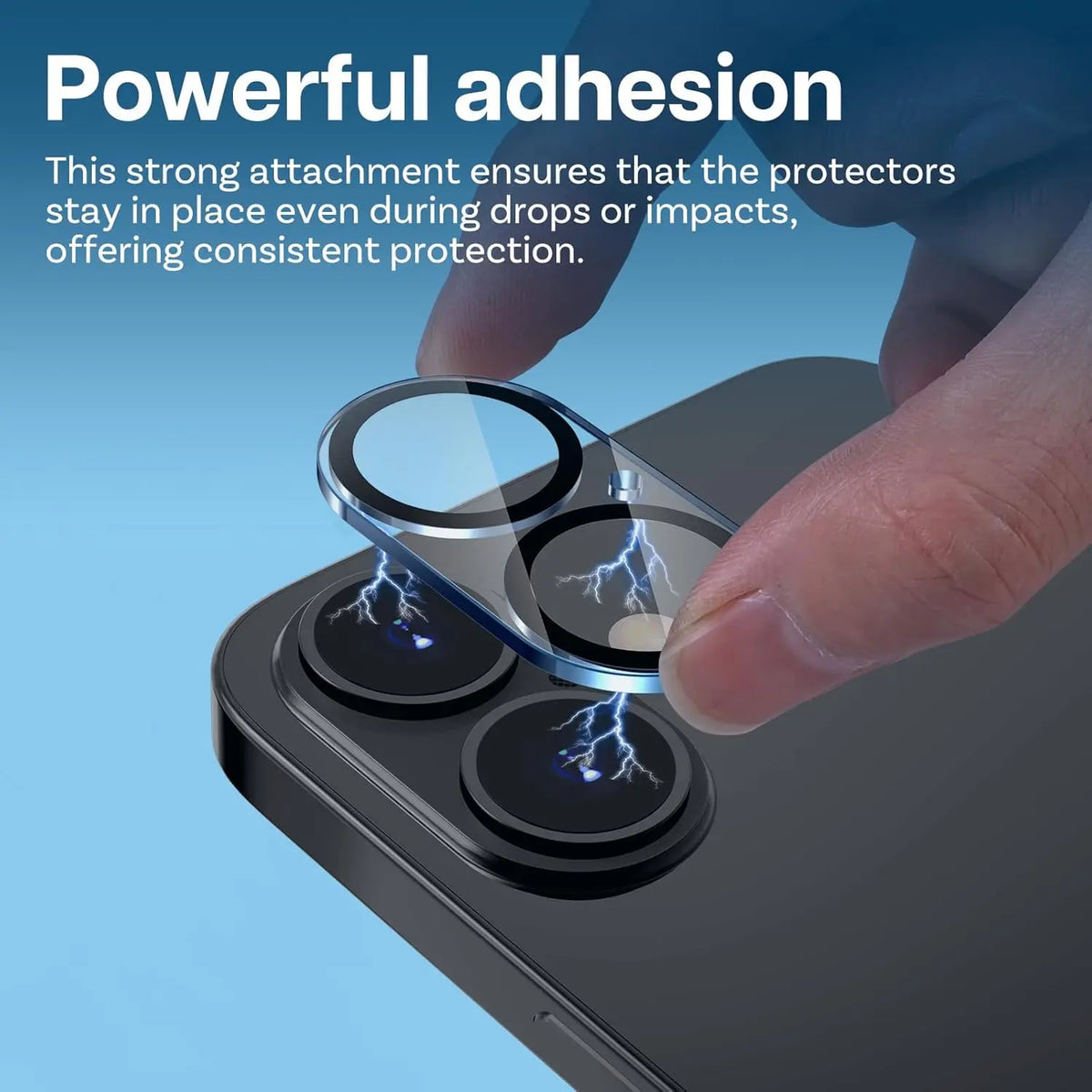 Tempered glass camera lens protectors for iPhone, 4-pack, view 4