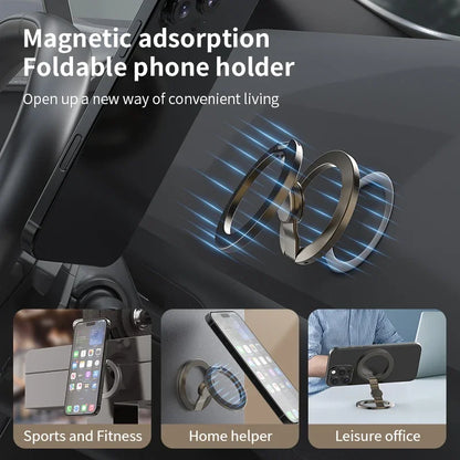 Foldable magnetic ring grip, view 5