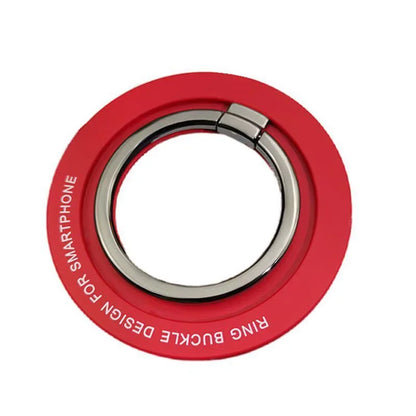 Mini magnetic finger ring grip, red