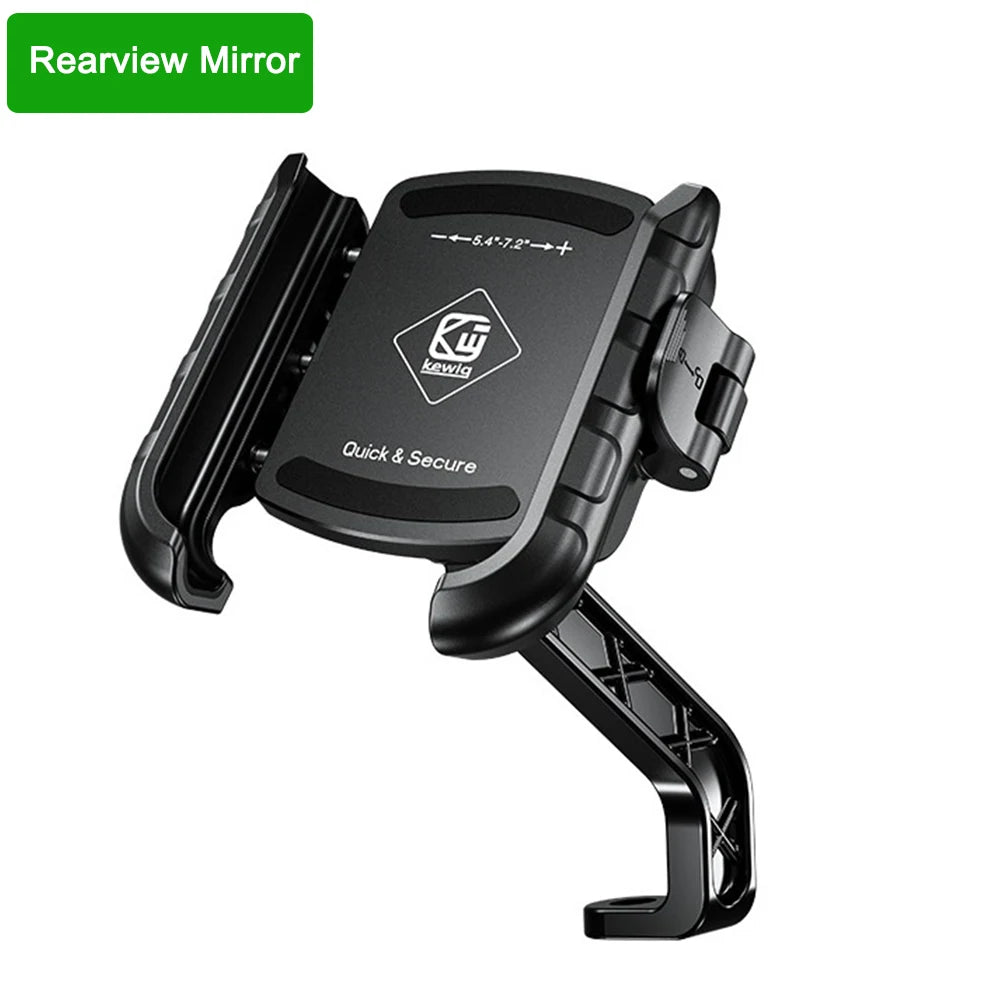 One-touch auto-lock motorcycle and bike phone mount, view 14