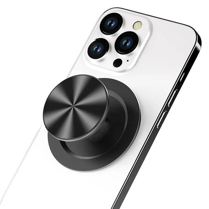 CD Pattern Magnetic Phone Grip – MagSafe Expanding Stand