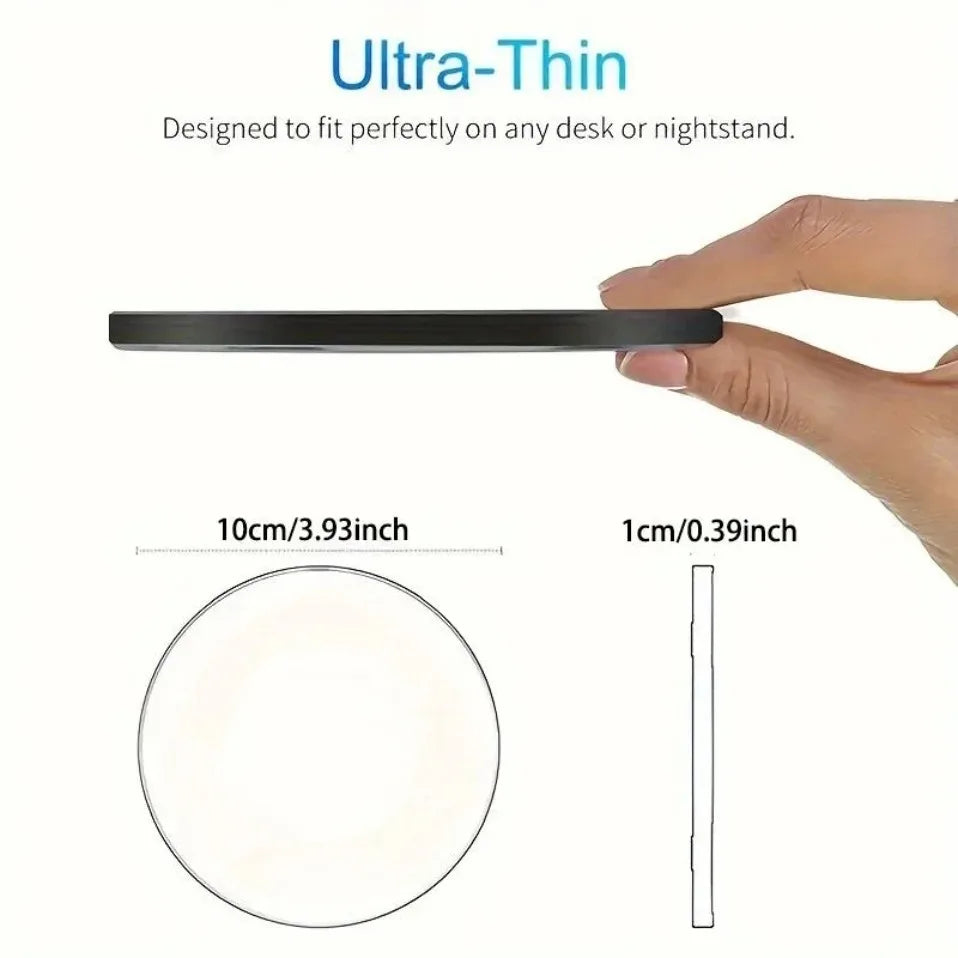 Ultra-thin fast wireless charger pad for iPhone and Samsung Galaxy, view 6