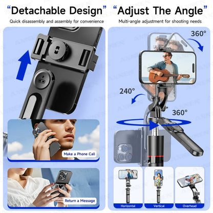 Selfie stick tripod, view 3