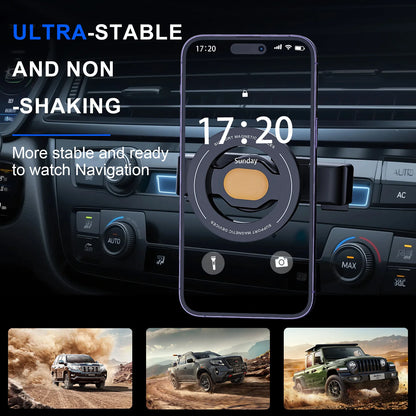 Magnetic CD slot car phone holder with 6 magnets, view 3