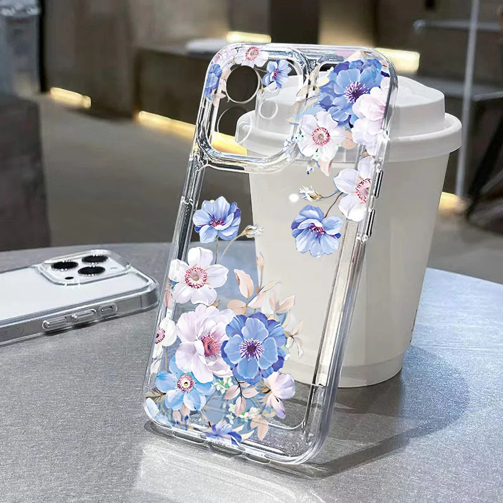 Cute flower clear case for Samsung Galaxy S & A series, view 10
