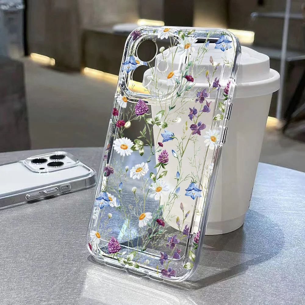 Cute flower clear case for Samsung Galaxy S & A series, view 8