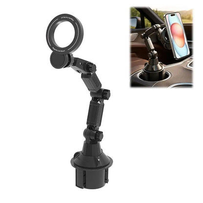 Magnetic car cup holder phone mount with strong suction, view 10