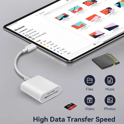 2-in-1 USB-C SD/TF card reader, view 4