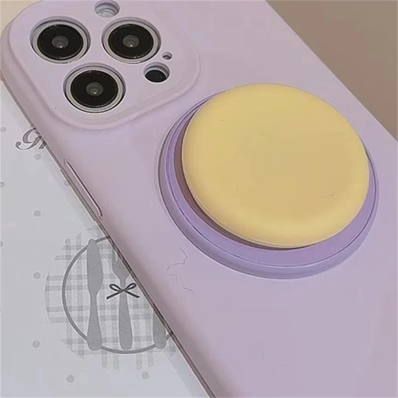 Macaron silicone magnetic phone grip stand for MagSafe, view 7