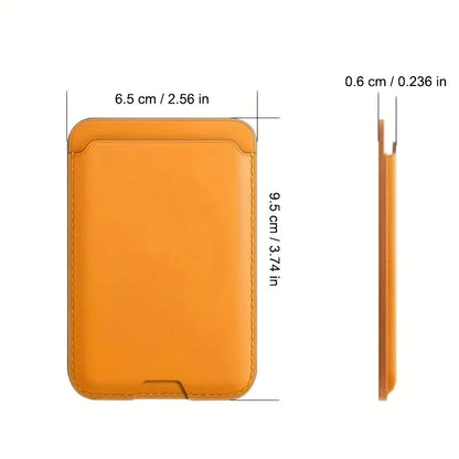PU leather magnetic card holder for iPhone 12–18 Pro Max, view 6