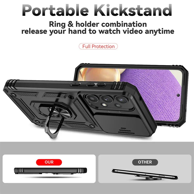 Ring holder case with lens protection for Samsung Galaxy A series, view 7