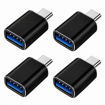 USB-C male to USB-A female OTG adapter, 4-pack, view 2