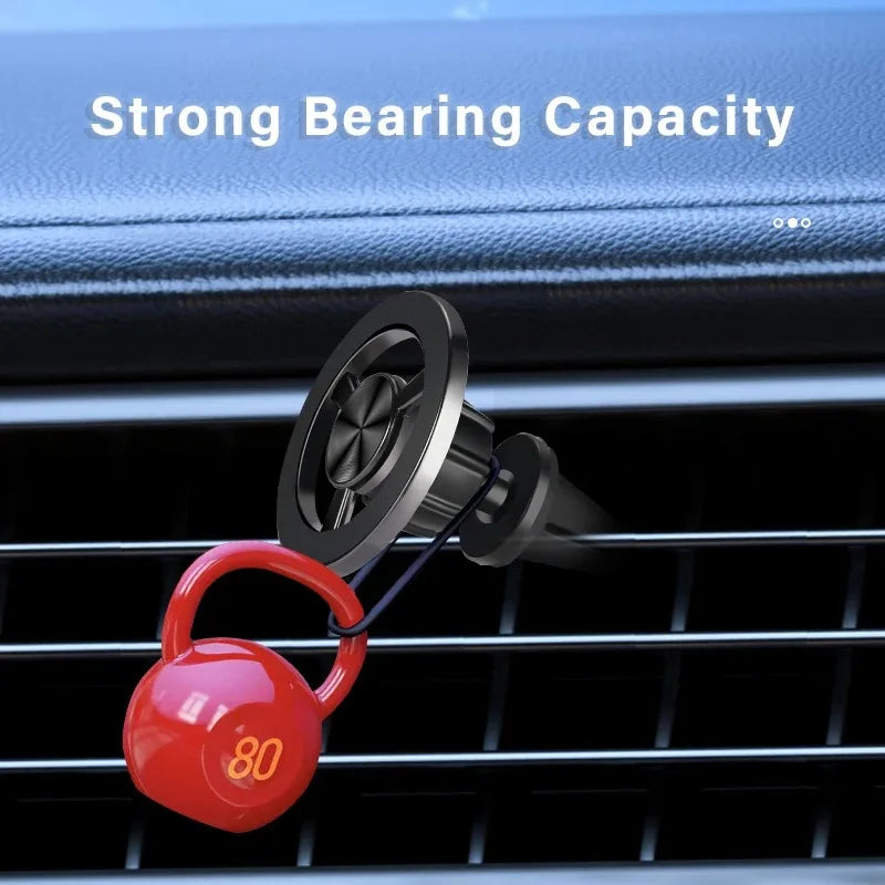Strong magnetic MagSafe car phone holder for dashboard or vent, view 6
