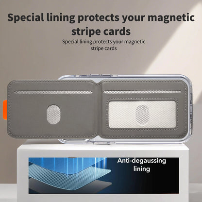 PU leather magnetic card holder, view 3