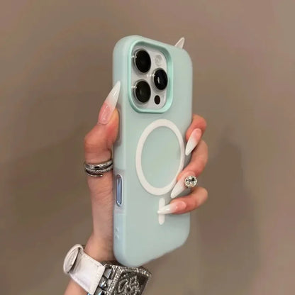 Candy color clear matte MagSafe case for iPhone 11–18, view 5