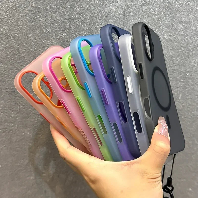 Candy color MagSafe case with wrist strap for iPhone 11–18, view 6
