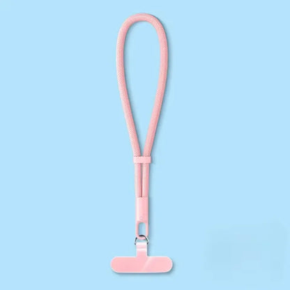 Anti-drop crossbody phone lanyard with 360° rotating clip, pink