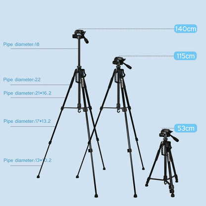 140 cm aluminum travel tripod, view 5