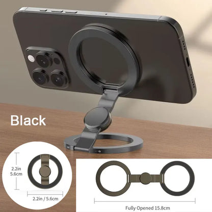 Double-sided magnetic ring holder, black