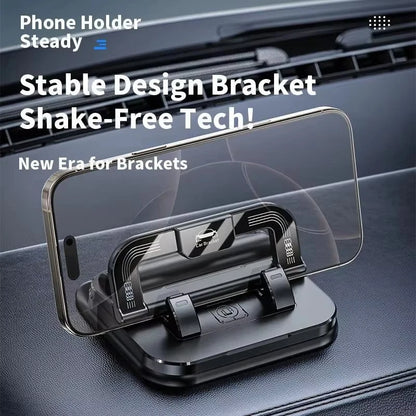 360° rotating dashboard car phone holder with number plate, view 3