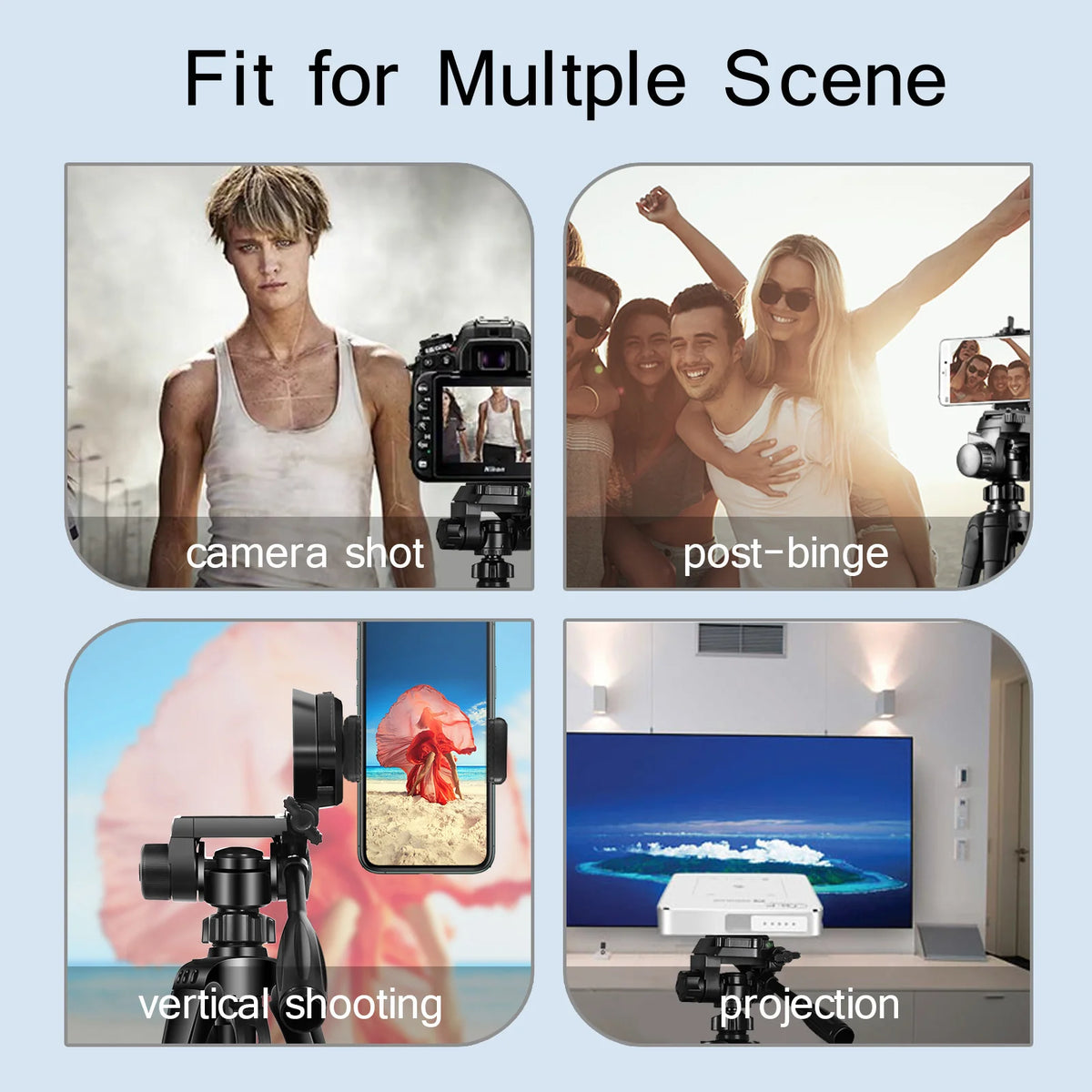 140 cm aluminum travel tripod, view 6