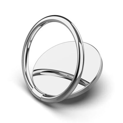 360° rotating metal finger ring holder, silver