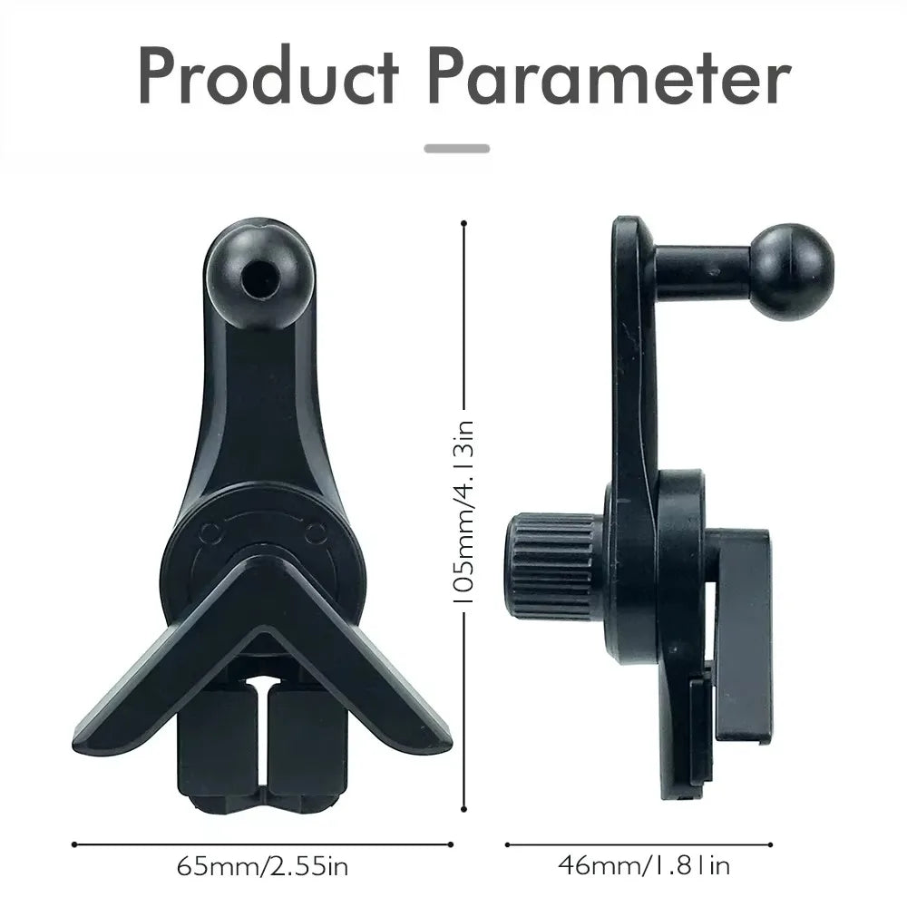 360° rotating magnetic screen-side phone holder for car or computer, view 2