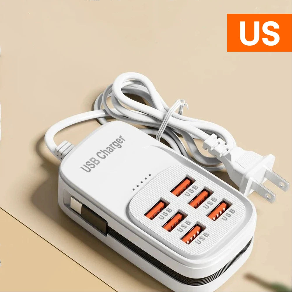 6-in-1 USB charging station with 3 PD and 3 USB ports, view 9