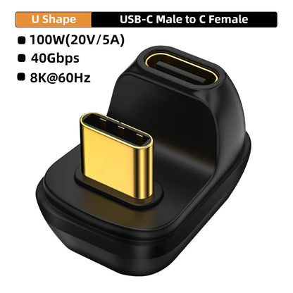 USB4 40Gbps 90-degree USB-C adapter, 100W, view 8