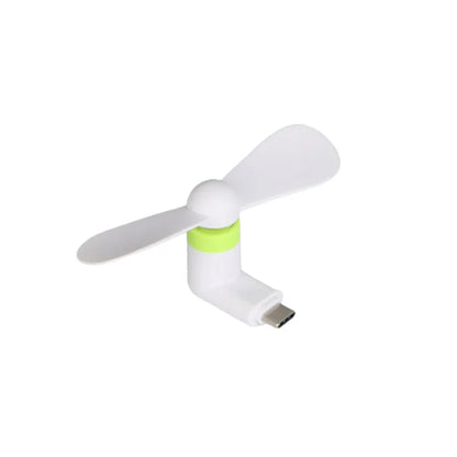 Mini portable USB fan for phones, white