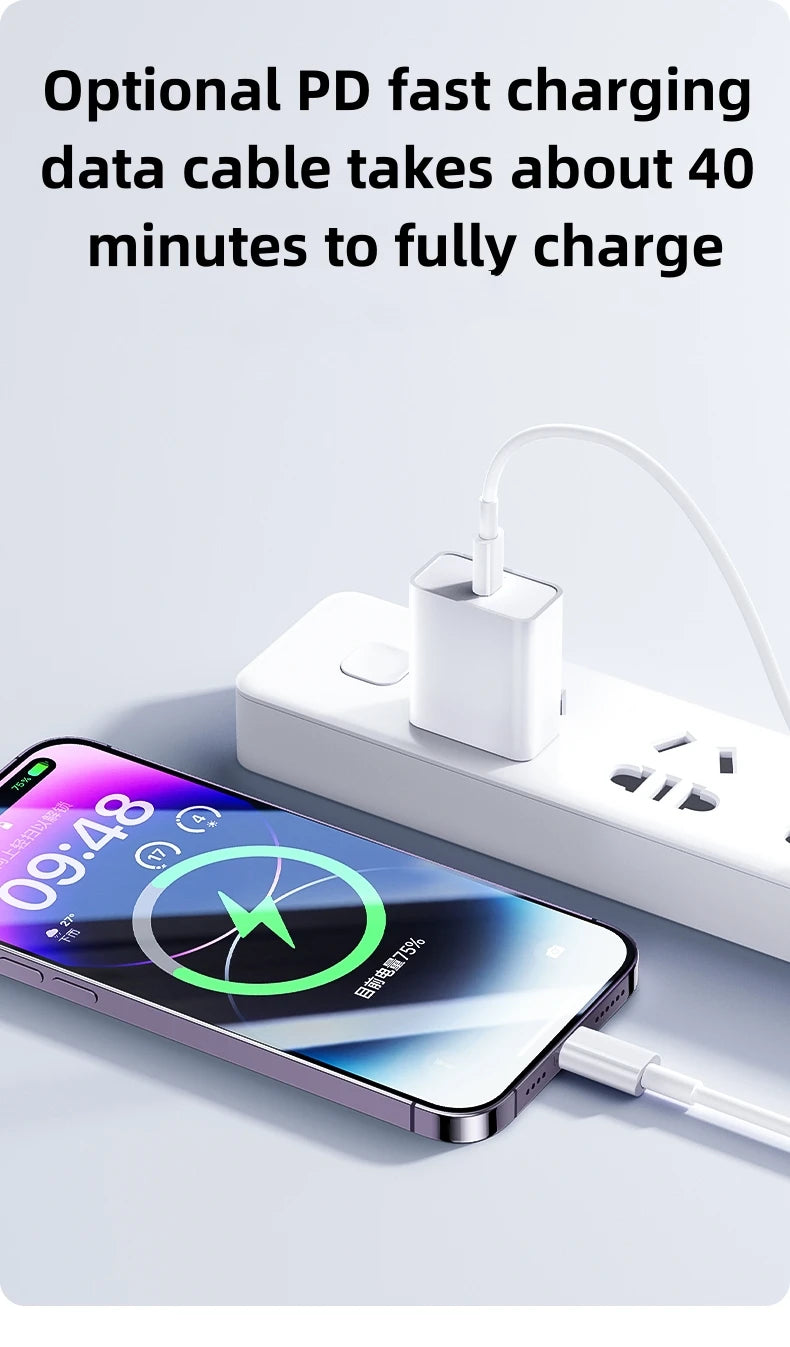 35W PD USB-C fast charger & cable for iPhone 11–15, view 4