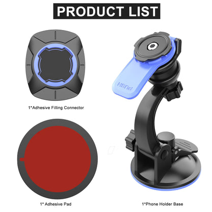 Windshield & dashboard car phone mount, view 8
