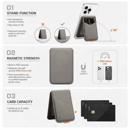 PU leather magnetic card holder, view 5