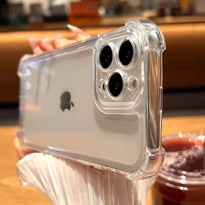 Shockproof transparent bumper case for iPhone