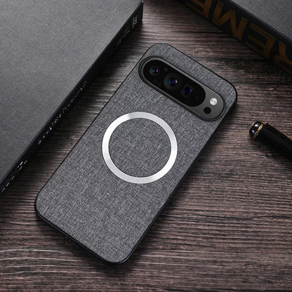Fabric MagSafe magnetic case for Pixel, gray