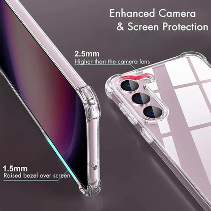 Clear hybrid shockproof case for Samsung Galaxy S and A series, view 4